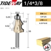 Mũi soi chỉ tơ gỗ phay 1 kẻ chỉ đũa mũi vẽ Tideway cao cấp 0907 MSVE-TW
