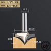 Mũi phay gỗ điêu khắc nhọn dao cắt CNC bo góc R soi mũi tên cào xước Tideway cao cấp 0405 MSKN-TW