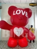 Mô hình hơi gấu đỏ LOVE cao 3m