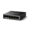 SWITCH ĐỂ BÀN 6 CỔNG 10/100M, 4 X CỔNG POE+, VỎ KIM LOẠI (MS106LP) | Mercusys