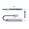 Bộ chia Type C ra 4 cổng USB 3.0 & 2.0 AH-13-GY-BP