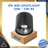 ỐP NỔI SPOTLIGHT 12W - VIỀN ĐEN - BH 3 NĂM