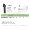 Cán Dao Tiện Ngoài Lắp Mảnh Chip TN16