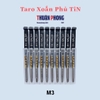 [Xoắn] Taro Xoắn Phủ TiN (size 2-12mm) Ren Răng Bulong