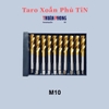 [Xoắn] Taro Xoắn Phủ TiN (size 2-12mm) Ren Răng Bulong