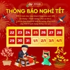 WICO - Thông Báo Lịch Nghỉ Tết Dương Lịch 2026
