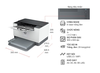 Máy in HP LaserJet M211DW trắng đen
