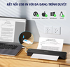 Máy in khổ A4 di động P832 (Bluetooth, USB, Giấy A4 thường, Pin sạc)