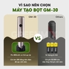 Máy tạo bọt cà phê microfoam, máy đánh trứng mini cầm tay THE GARDEN x GREENMIX GM-30 - 3 đầu đánh bọt, inox 304