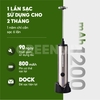 Máy tạo bọt cà phê microfoam, máy đánh trứng mini cầm tay THE GARDEN x GREENMIX GM-30 - 3 đầu đánh bọt, inox 304