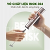 Máy tạo bọt cà phê microfoam, máy đánh trứng mini cầm tay THE GARDEN x GREENMIX GM-30 - 3 đầu đánh bọt, inox 304