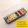 Khay Đựng Thạch, Topping, Trái Cây Trà Sữa 3 - 4 - 5 - 6 ngăn