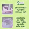 Bình nhắc nhở uống nước có ống hút, vạch chia màu | Dung tích 900ml