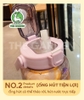 Bình nhắc nhở uống nước có ống hút, vạch chia màu | Dung tích 2000ml