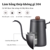 Bình cổ ngỗng có nhiệt kế đồng hồ | Dung tích 600ml