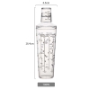 Bình lắc nhựa Shaker nhiều vạch 530ml và 700ml