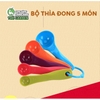 Bộ thìa đong 5 món định lượng bằng nhựa
