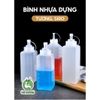 Bình Nhựa Đựng Tương, Sirup, Nước Sốt, Chai lọ đựng siro | Nhiều Dung Tích | Có Vạch Chia | Hình vuông