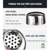 Bình lắc Shaker | Chất liệu inox | Dung tích 350ml 550ml 750ml