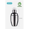 Bình lắc Shaker | Chất liệu inox | Dung tích 350ml 550ml 750ml