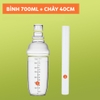 Bộ Dụng Cụ Pha Trà Chanh Giã Tay | Chày giã, bình 4 mảnh, đế cao su, ca đong