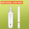 Bộ Dụng Cụ Pha Trà Chanh Giã Tay | Chày giã, bình 4 mảnh, đế cao su, ca đong