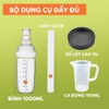 Bộ Dụng Cụ Pha Trà Chanh Giã Tay | Chày giã, bình 4 mảnh, đế cao su, ca đong