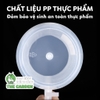 Ca đong nhựa | Có nắp cứng màu trắng | Dung tích 2500ml và 5000ml