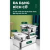 Khay đựng topping inox cao cấp |  sâu 10cm | Có nắp | Nhiều kích thước