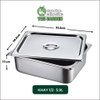 Khay đựng topping inox cao cấp |  sâu 10cm | Có nắp | Nhiều kích thước
