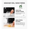 Máy tạo bọt sữa đa năng WHISK | 2 đầu đánh | 3 tốc độ | Sạc USB