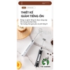 Máy tạo bọt sữa đa năng WHISK | 2 đầu đánh | 3 tốc độ | Sạc USB