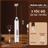 Máy tạo bọt sữa đa năng WHISK | 2 đầu đánh | 3 tốc độ | Sạc USB