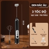 Máy tạo bọt sữa đa năng WHISK | 2 đầu đánh | 3 tốc độ | Sạc USB
