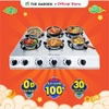 Bếp Gas nấu mì cay, cơm niêu THE GARDEN IGWT | Inox | Bếp 6 họng MỚI