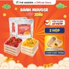 Set nguyên liệu làm bánh Mousse THE GARDEN | thành phẩm 2 hộp 750ml | vị Dâu - Xoài và vị Chanh Leo - Việt Quất