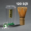 Chổi chasen đánh trà xanh matcha | Chất liệu tre cao cấp| 80 - 100 - 120 Sợi