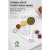 Bộ thìa đong Inox 4 chiếc | Dung tích 1.25ml - 2.5ml - 5ml - 15ml