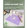 Thảm nhào bột | Chất liệu silicon chống dính | kích thước 40cm x 50cm | Màu hồng, xanh xương, xanh lá cây