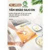 Thảm nhào bột | Chất liệu silicon chống dính | kích thước 40cm x 50cm | Màu hồng, xanh xương, xanh lá cây