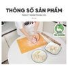 Thảm nhào bột | Chất liệu silicon chống dính | kích thước 40cm x 50cm | Màu hồng, xanh xương, xanh lá cây