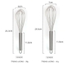 Phơi đánh trứng bằng tay inox | Chiều dài 20 - 25 - 30cm