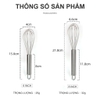 Phơi đánh trứng bằng tay inox | Chiều dài 20 - 25 - 30cm