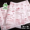 Giấy báo gói bánh sandwich | Kích thước 28x38cm | Combo 50