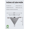 Phễu lọc trà 2 lớp Inox | Đường kính 23cm và 14.,5cm