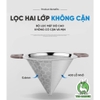 Phễu lọc trà 2 lớp Inox | Đường kính 23cm và 14.,5cm