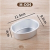 Khuôn nướng bánh mì hoa cúc hình oval | Thép carbon chống dính | Model D08