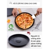 Khay nướng bánh Pizza | Thép carbon chống dính | Đường kính 16 - 18 - 20 - 23 - 26 cm