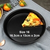 Khay nướng bánh Pizza | Thép carbon chống dính | Đường kính 16 - 18 - 20 - 23 - 26 cm