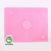 Thảm nhào bột | Chất liệu silicon chống dính | kích thước 40cm x 50cm | Màu hồng, xanh xương, xanh lá cây